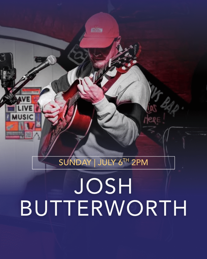 Josh Butterworth performing his acoustic set at The Courthouse Hotel Smythesdale.