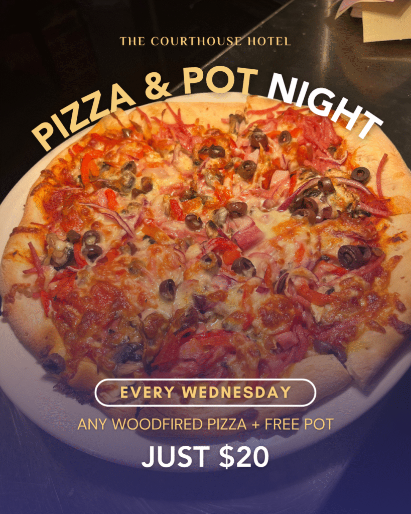 Every Wednesday from 5PM, enjoy any of our woodfired pizzas paired with a pot of your choice – all for just $20. Midweek feeds don’t get better than this.