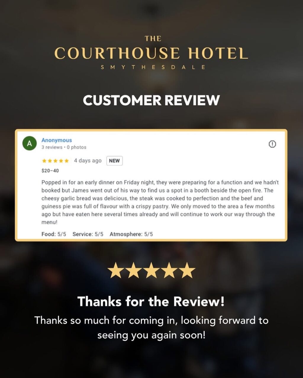 Instagram post from courthousehotelsmythesdale. This post is in position 6.