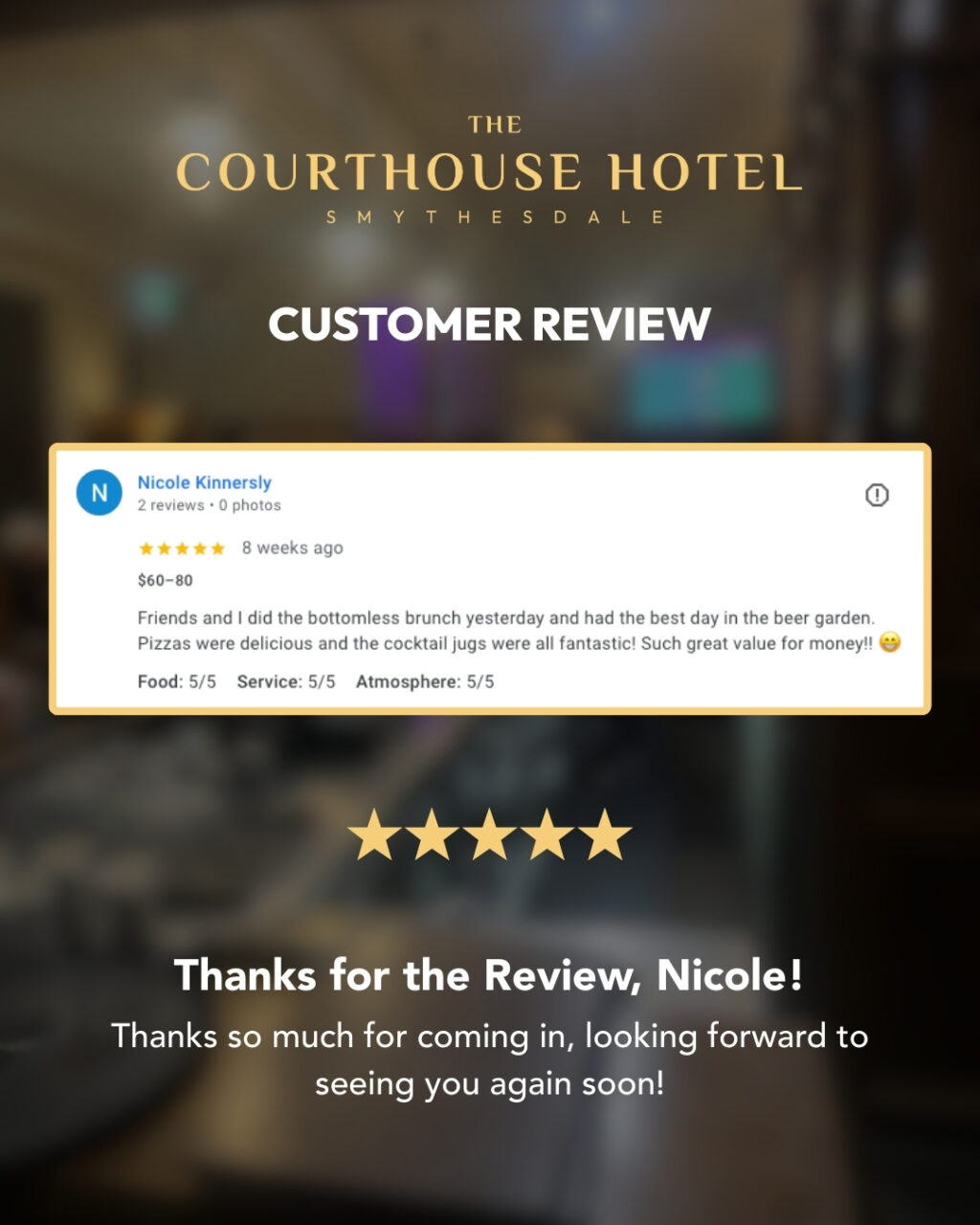 Instagram post from courthousehotelsmythesdale. This post is in position 14.